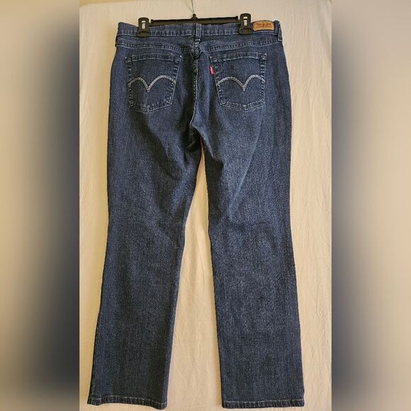 Levi's 505 Jeans Women’s Sz l4 (33x27) Mid-Rise Straight Leg Denim Medium Wash - Picture 8 of 10